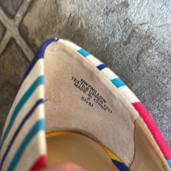 Nine West Striped Wedges - Picture 5 of 8
